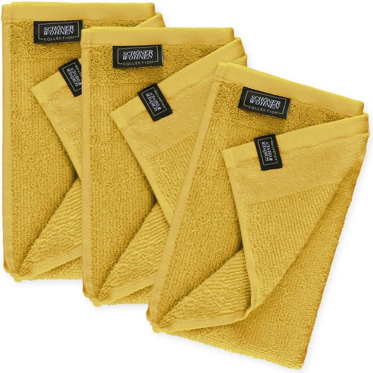 SCHÖNER WOHNEN-Kollektion Gästehandtücher Sense, Frottee (3-St), mit Velourborte, hautschmeichelnde Airtouch Qualität, super weich – Bild 4