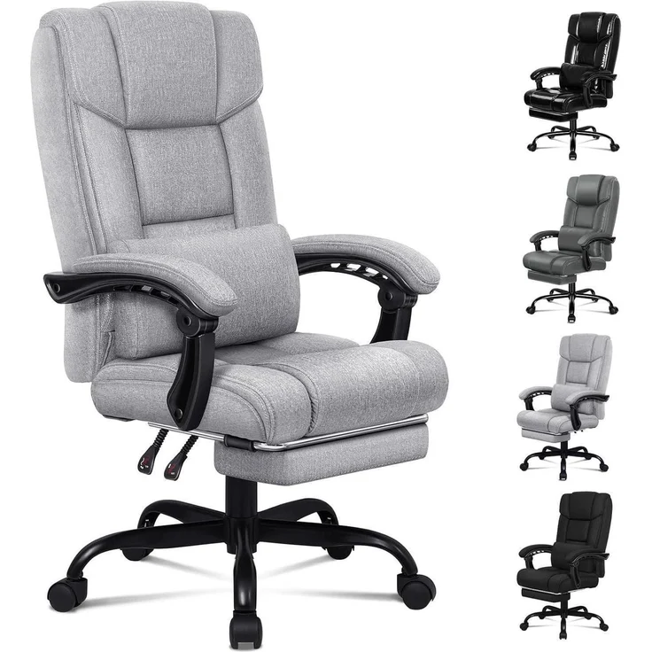 ALFORDSON Bürostuhl Schreibtischstuhl Lendenwirbelstütze High Back Chair – Bild 1