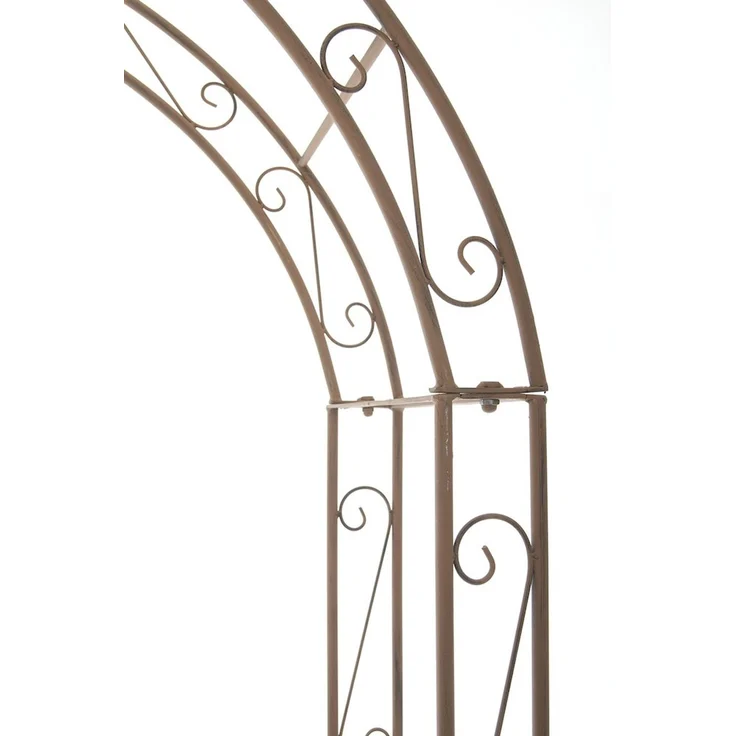 Rosenbogen WISMAR - 147x37x264cm, Metall, Antik-Braun | Rankhilfe Rosen Rankgitter Gartendekoration – Bild 6