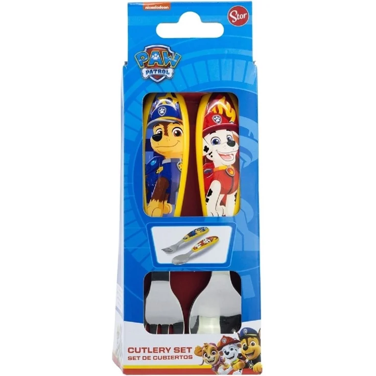 Paw Patrol Kinderbesteck Set 2-teilig – Löffel & Gabel mit Motivgriffen – Bild 2