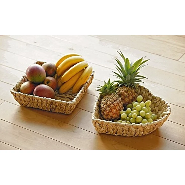 Schale eckig Deko Aufbewahrung Obstschale Tisch Korb Obstkorb 28cm – Bild 4