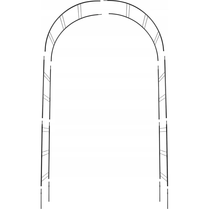 KADAX Gartenbogen-Pergola, Metall, für Blumen, Rosen, 255 cm – Bild 8