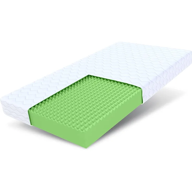 FDM PICCHI Schaumstoffmatratze 180 x 200 cm Matratze 12 cm Höhe Härtegrade H3 (Mittelhart) Polyurethanschaum Zweiseitig Bezug Abnehmbar Waschbar