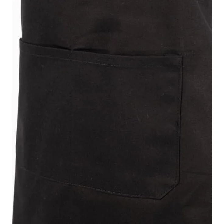 Baumwoll- Schürze, 70x95cm, SB-Btl 1Stück, schwarz (14,24 € pro 1 Stück) – Bild 4