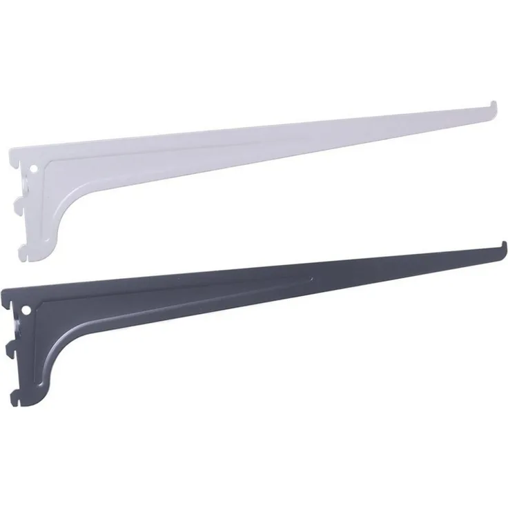 BOOMET Wandregalhalter Regalträger 1-reihig für Wandschienen, 0,2 10-tlg, Regalsystem Anthrazit 25cm Wandregalhalter Regalwinkel