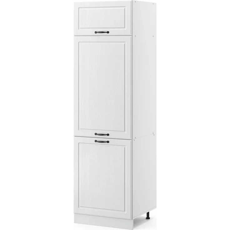 Küchenfront R-Line Weiß Landhaus 59.6 x 196 cm Möbelfront für den Kühlumbauschrank Vicco – Bild 5