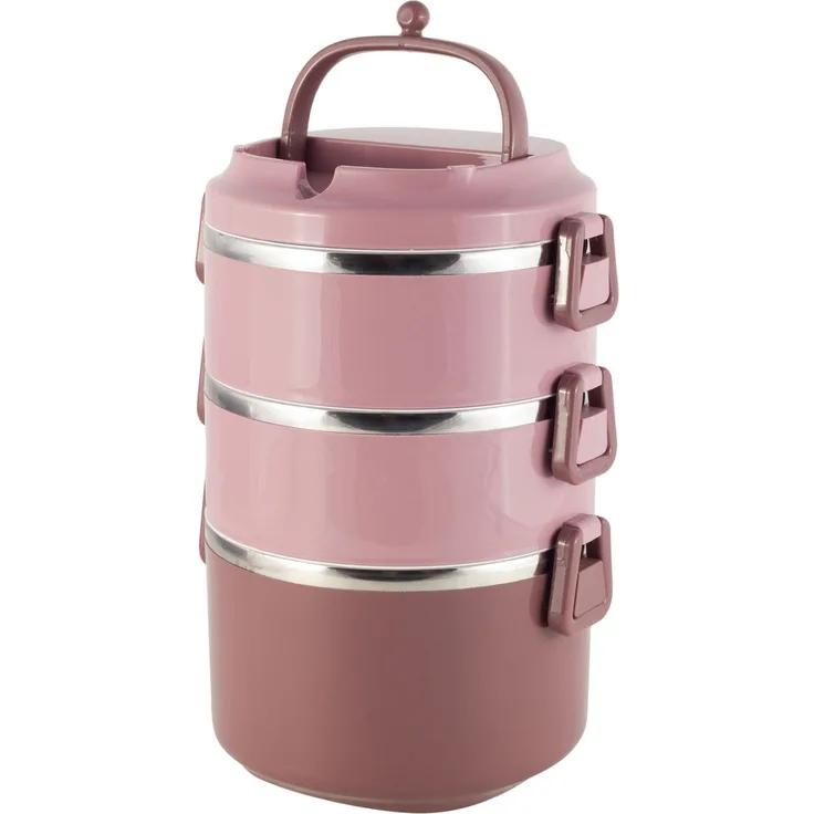 Lunchbox 3 Etagen Frischhaltedose Essensbehälter Lunch Box Brotdose Frühstücksdose Grün