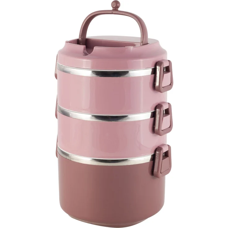 Lunchbox 3 Etagen Frischhaltedose Essensbehälter Lunch Box Brotdose Frühstücksdose Grün – Bild 1