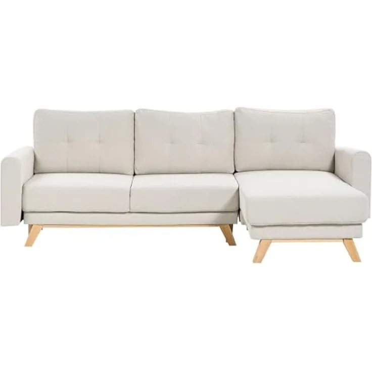 Ecksofa SIRO Helles Beige Linksseitig