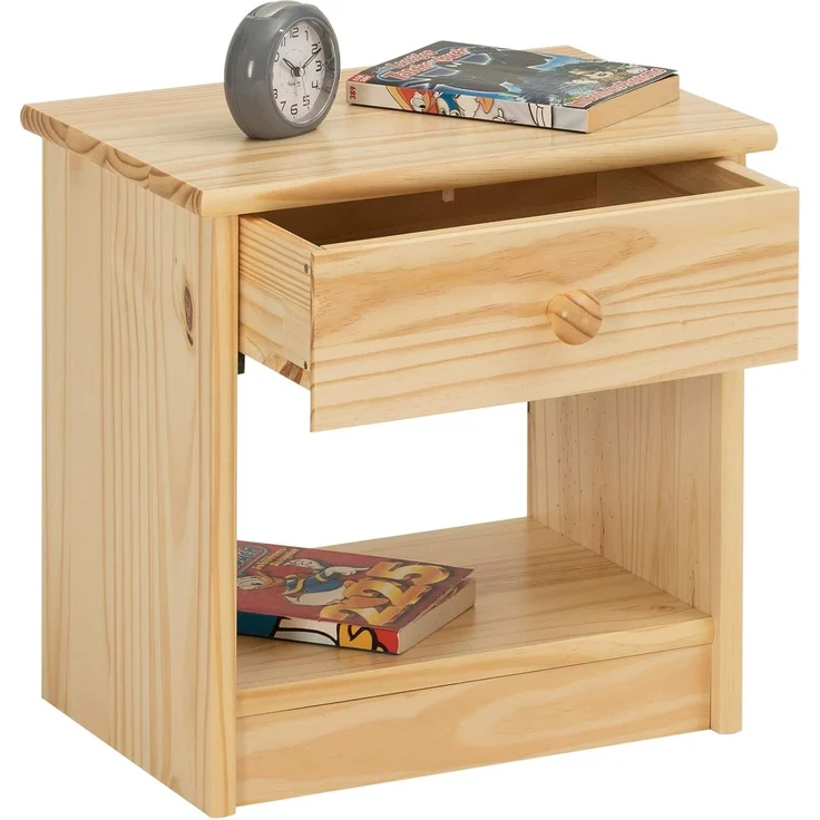 IDIMEX Nachtkommode MORITZ, Nachttisch Nachtkommode Nachtkonsole Kiefer Massivholz lackiert Landha – Bild 3