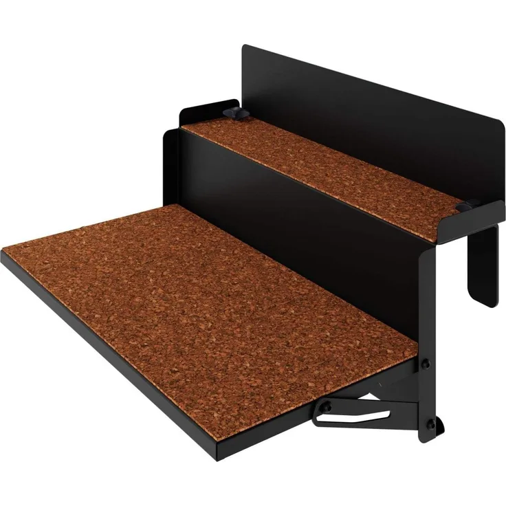 Regal LEVIRA FORFUN Kleines Balkonregal Schwarz Levira