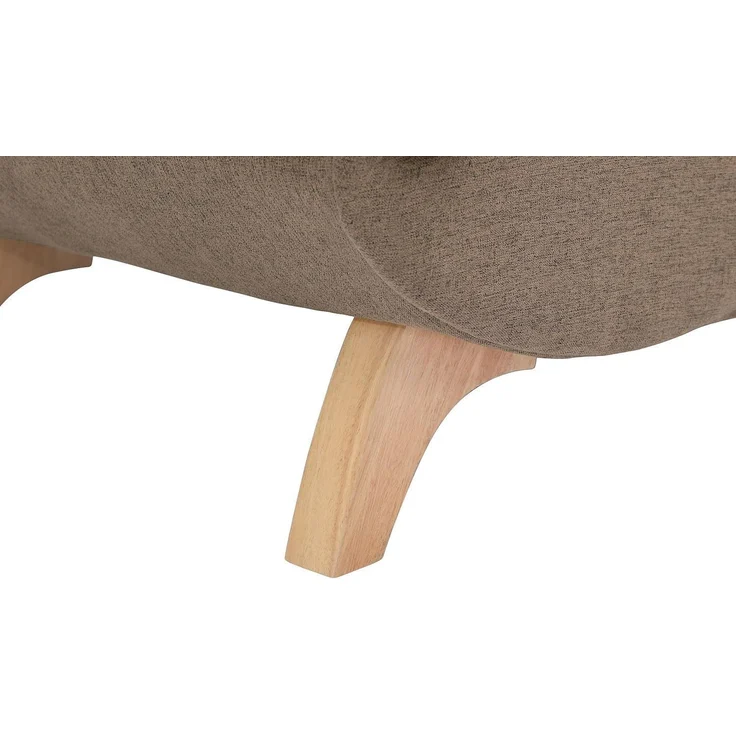 Vente-unique - PENELOPE Chaise longue Stoff Braun - B 80 cm x H 81 cm x L 160 cm – Bild 8