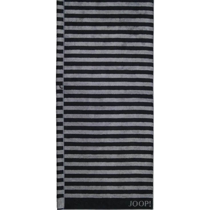 JOOP! Saunatuch Classic Stripes, 100% Baumwolle (1-St), Lines Schwarz – Bild 2