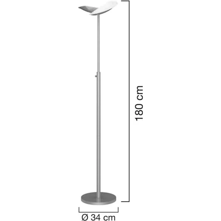 UNiLUX LED-Stehleuchte ZELUX, silber – Bild 4