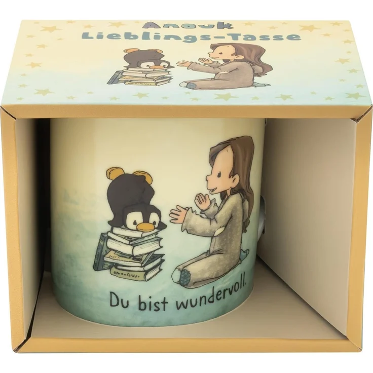 Tasse Becher Milch Kakaotasse Sheepworld Geschenk für Kinder ANOUK Pinguin 73954 – Bild 5