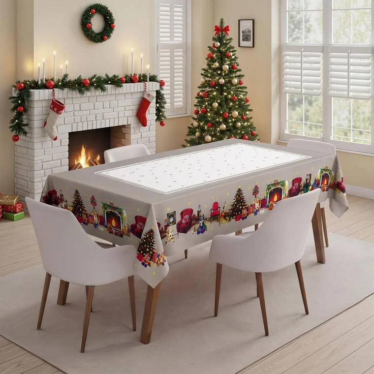 Hermia Concept 'Xmas 34 - Small' Tischdecke, Mehrfarbig, 100 x 160 cm – Bild 1