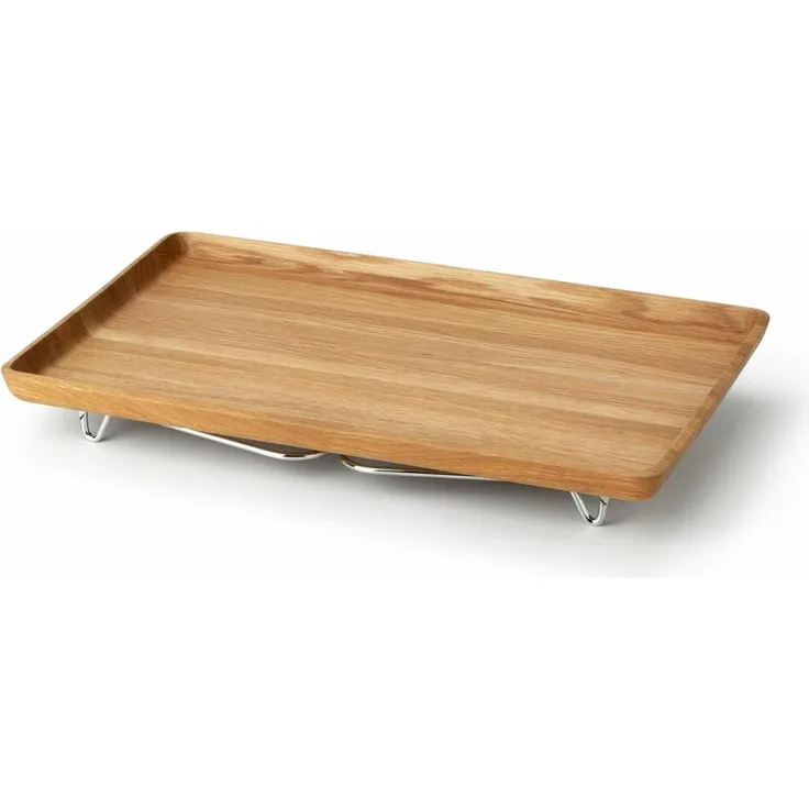 Continenta Bett-Tablett, Betttablett, Serviertablett, Frühstückstablett, Betttisch, Eichenholz, 53x32 cm, 4141