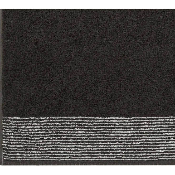 CAWÖ Handtuch, 3er Pack - Luxury Home, C Two-Tone, Walkfrottier Basalt 50x100cm – Bild 4