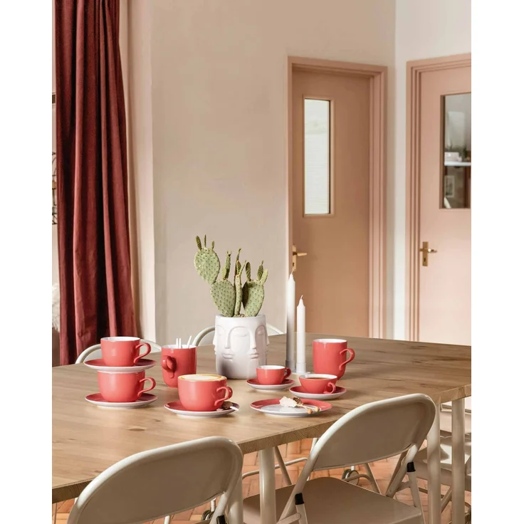 Seltmann Weiden Liberty Pure Colors Kaffeeservice 18-teilig - Flamingo Red – Bild 4