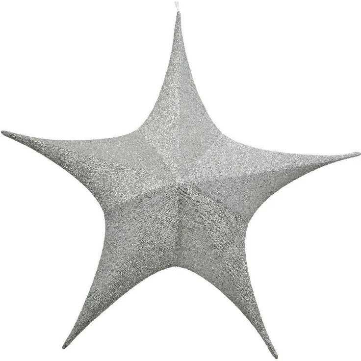Kaemingk Stern aus Polyester Ø 180 cm silber