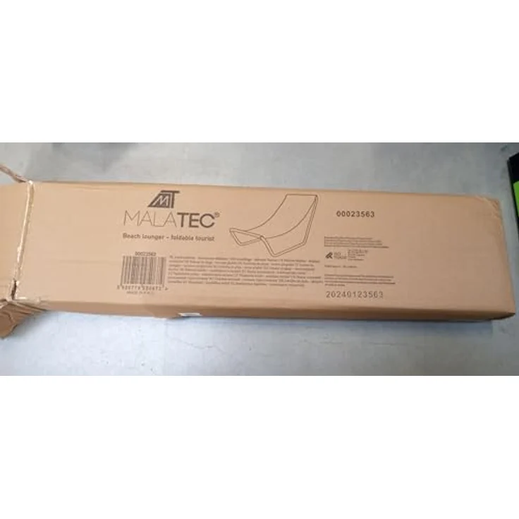 MALATEC Faltbare Gartenliege Strandliege, wasserdicht, ergonomisch, mit Tragetasche, max. 110 kg belastbar – Bild 4
