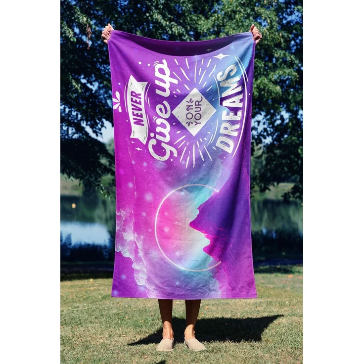 Mijolnir 'Never Give Up 70' Strandtuch, Mehrfarbig, 70x130 cm – Bild 1