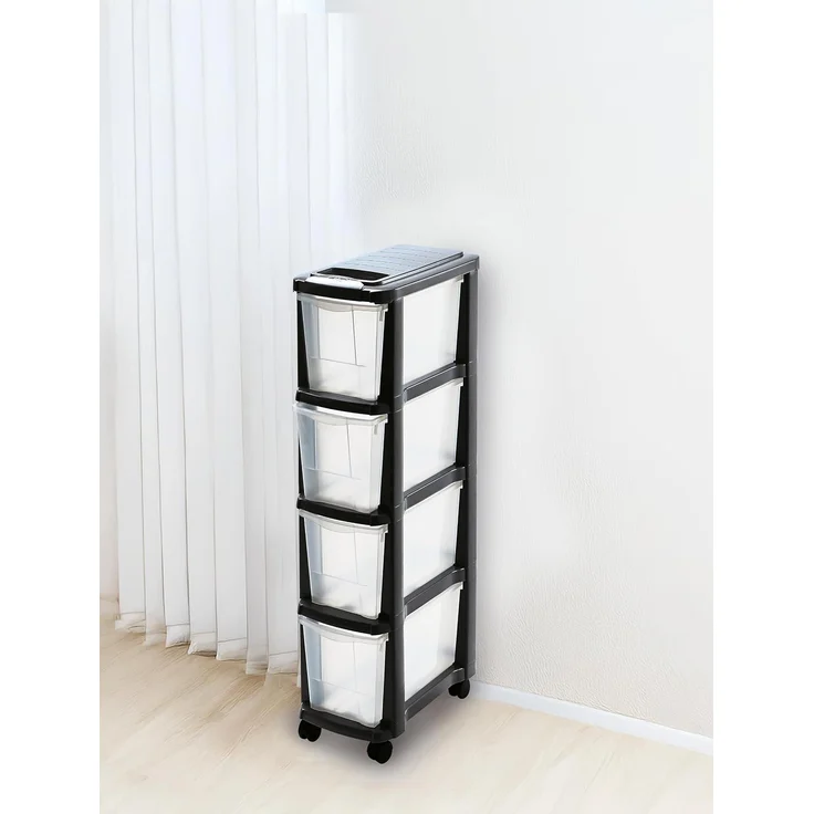 Mondex Schubladen Rollcontainer Turm Wagen Wäschesortierer schmal – Bild 2