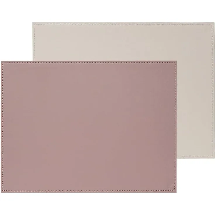Freeform Duo Platz-Set 40x30 cm Altrosa / Stein