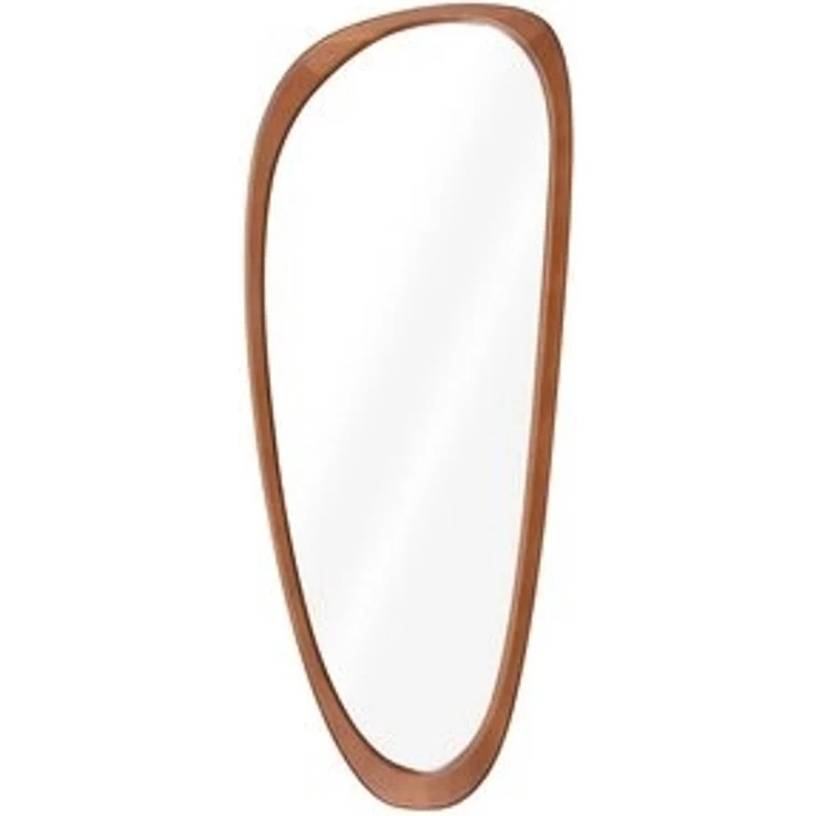 Navaris Wandspiegel Asymmetrischer Wandspiegel mit Holzrahmen - Deko Spiegel 60x24,5 cm (1-St) – Bild 6