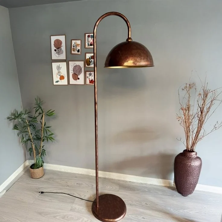 Bamyum Stehlampe Stehlampe Modern Dekorativ Metall Wohnzimmer Arbeitszimmer Stehlampe, ohne Leuchtmittel, E27, verstellbarer Lampenschirm, Stehluchte mit Ablage – Bild 4
