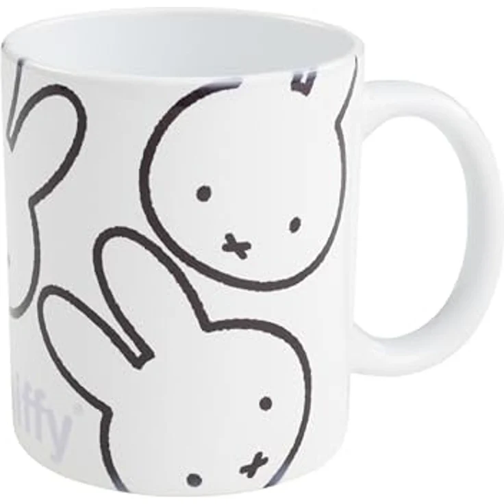 United Labels® Tasse Miffy Tasse Hase Allover Kaffeetasse Becher Kaffeebecher 320 ml, Keramik – Bild 4