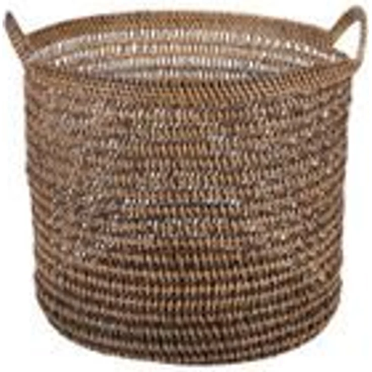 Rattan Korb Eda Braun mit Henkel M – Bild 11
