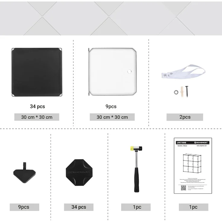 SONGMICS Regalsystem, Schuhregal, Set aus 9 Würfeln, Kleiderschrank aus Kunststoff, mit Türen, Steckregal, Aufbewahrung von Kleidung, Schuhen und Büchern, einfache Montage, schwarz LPC116HS – Bild 5