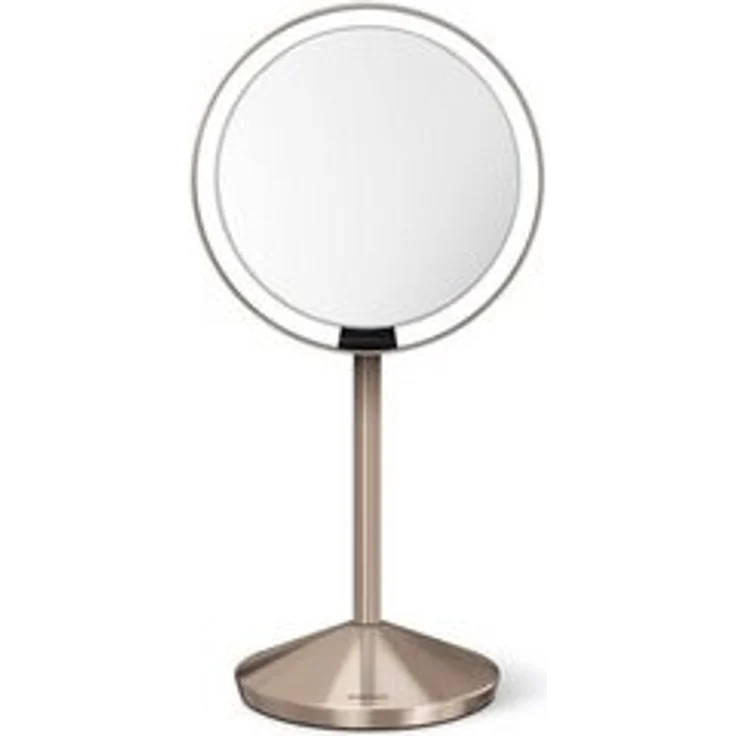 simplehuman Kosmetikspiegel Simplehuman Faltspiegel mit Sensor, roségoldener Edelstahl – Bild 6