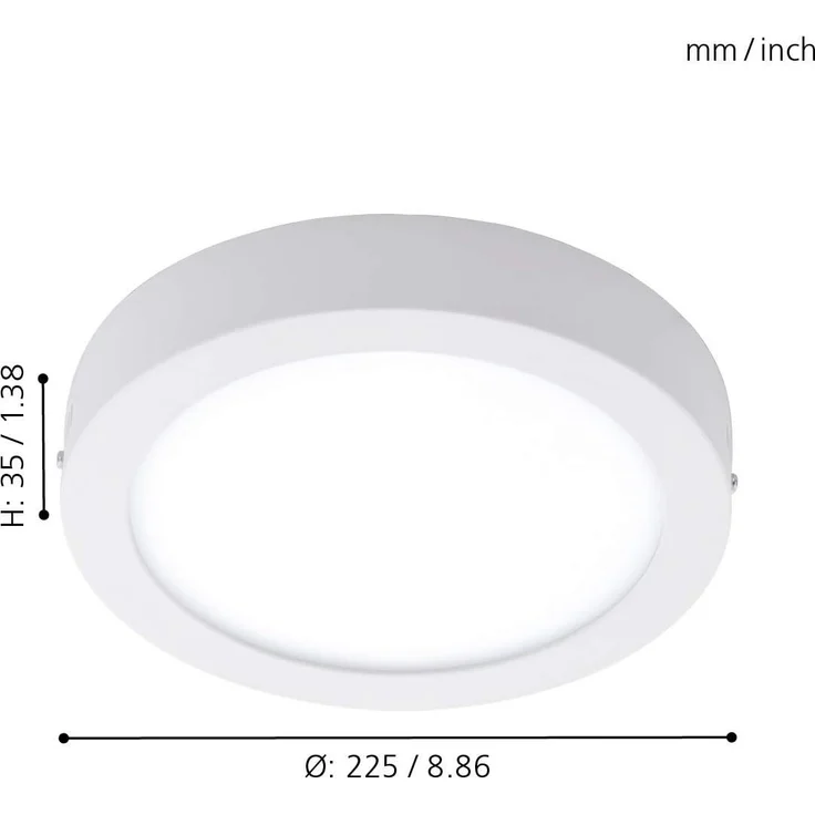 Eglo 96491 LED Outdoor Wand-/Deckenleuchte ARGOLIS weiß Ø22,5cm H:3,5cm IP44 – Bild 5