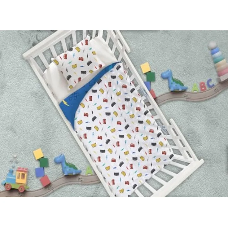 Cars Babybettwäsche Set Lightning McQueen 100x140 cm 100% Baumwolle – Bild 2