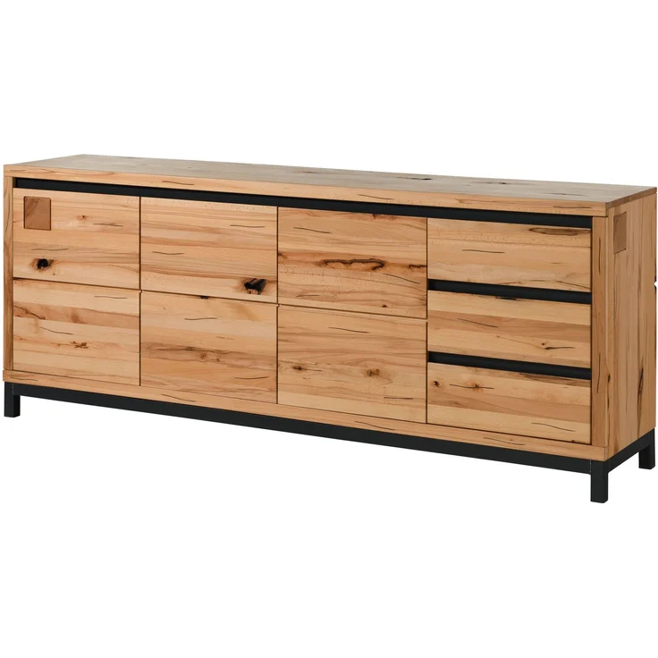 Sideboard Kernbuche 210x45x85 natur geölt VILLANDERS #152 – Bild 1