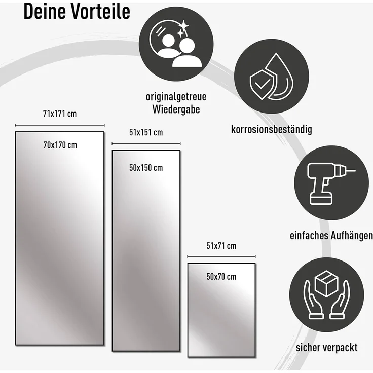 nielsen HOME Wandspiegel Alpha Wandspiegel – Bild 5