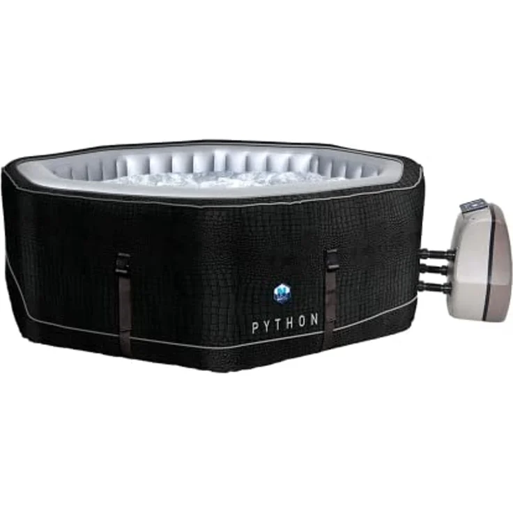 NetSpa Python aufblasbarer Whirlpool für 5-6 Personen achteckig 185 x 185 x 70 cm Outdoor Whirlpool – Bild 1