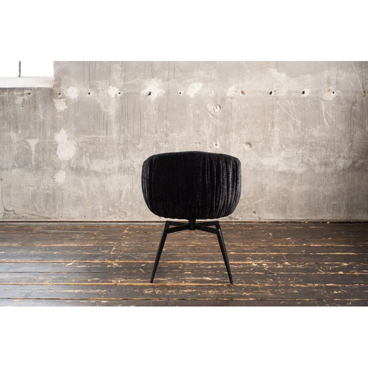 KAWOLA Esszimmerstuhl LIMA Drehstuhl Stoff schwarz 80 x 60 x 57 cm – Bild 6