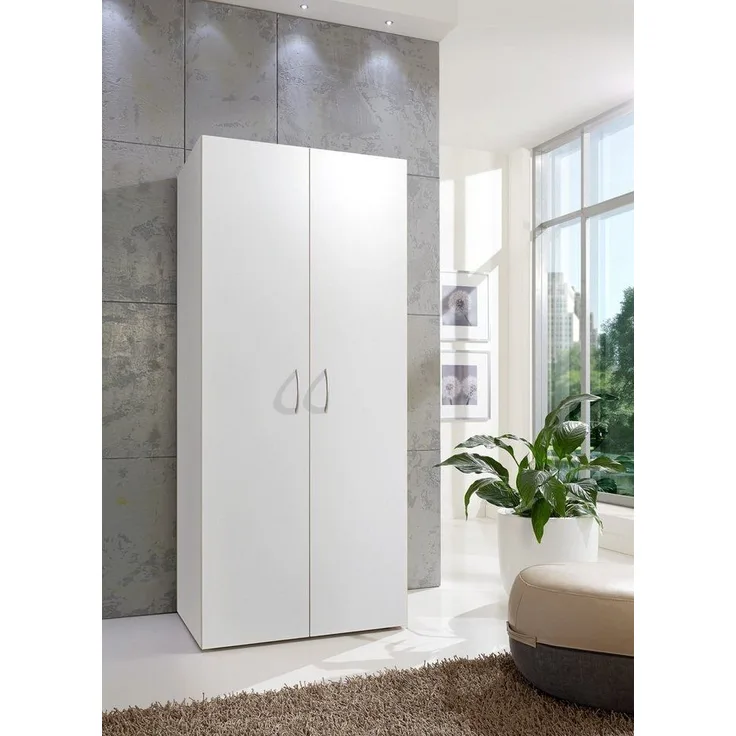 Mehrzweckschrank >MULTIRAUMKONZEP< (BxH: 80x185 cm) in WEISS - 80x185cm (BxH)