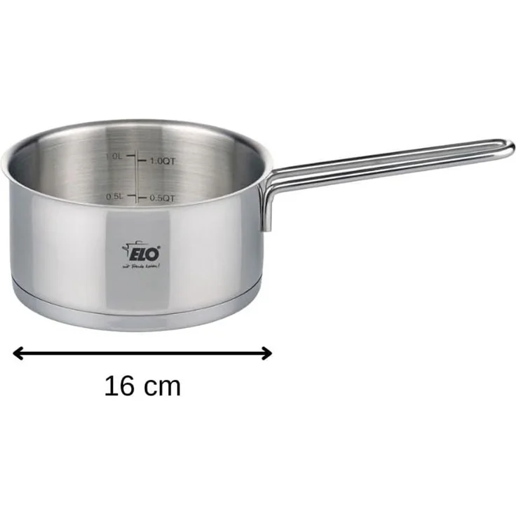 Elo Kasserolle Citrin, Edelstahl 18/8 (1-tlg), Induktion, Ø 16 cm – Bild 9