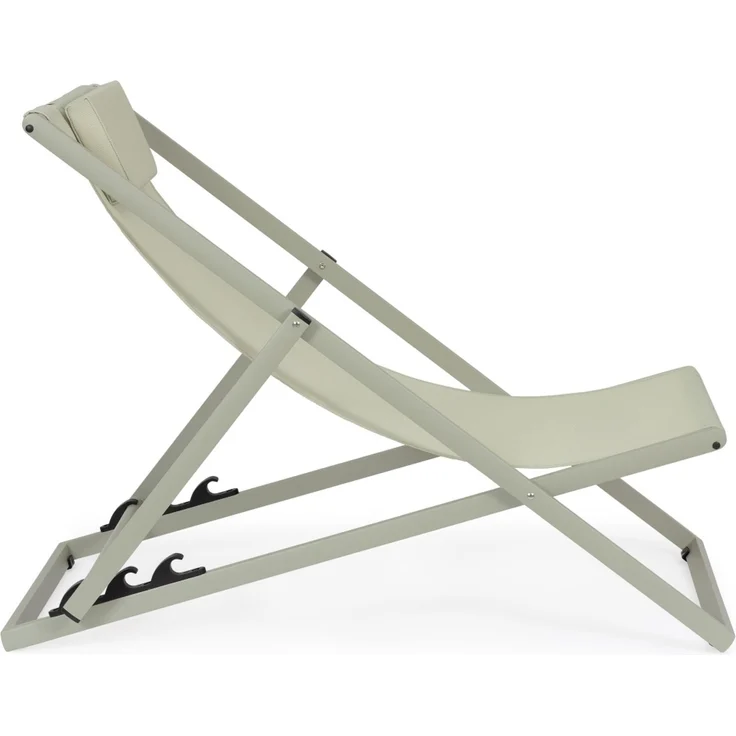 Liegestuhl Taylor 2er-Set aus Aluminium, modern, verstellbare Rückenlehne, Farbe Breeze – Bild 4