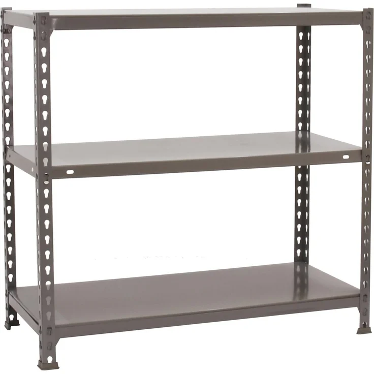 Simon Rack Schwerlastregal, 900 x 900 x 300 mm, Bis 70 kg Belastbar, 3 Verstellbare Ablagen, Kellerregal, Lagerregal, Grau - Ecoclick – Bild 1