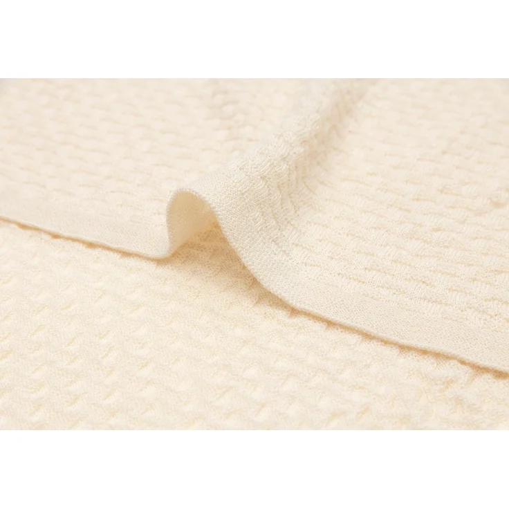 Jollein 516-522-67080 Kinderdecke Strick Merinowolle Oatmeal beige (100x150 cm) – Bild 5