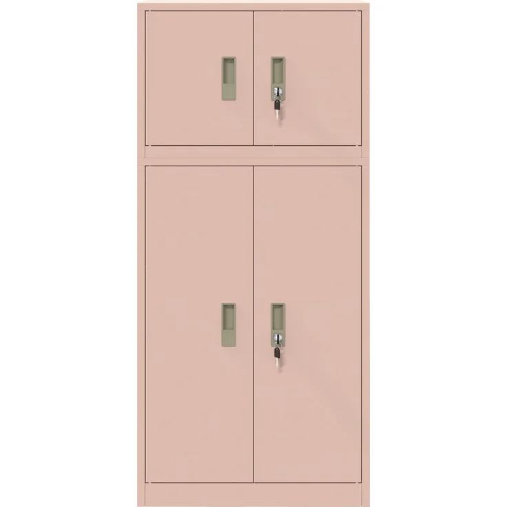 vidaXL Aufbewahrungsschrank 2 stk. Rosa 60 x 40 x 130 cm Stahl 3438688 – Bild 8