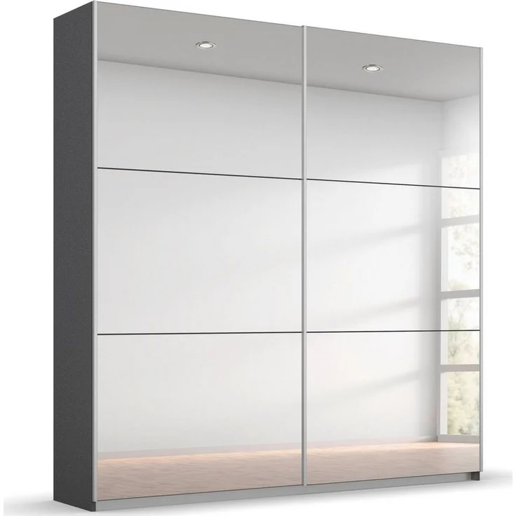 rauch Schwebetürenschrank Kleiderschrank Schrank Garderobe REFLECT inkl. praktischer Innenausstattung mit 2 Stoffboxen MADE IN GERMANY – Bild 5