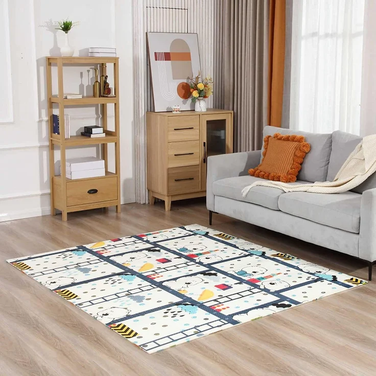 Baby Vivo 'Bären' Spielmatte, doppelseitig, Polyethylenschaum bunt, 200 x 180 cm – Bild 2