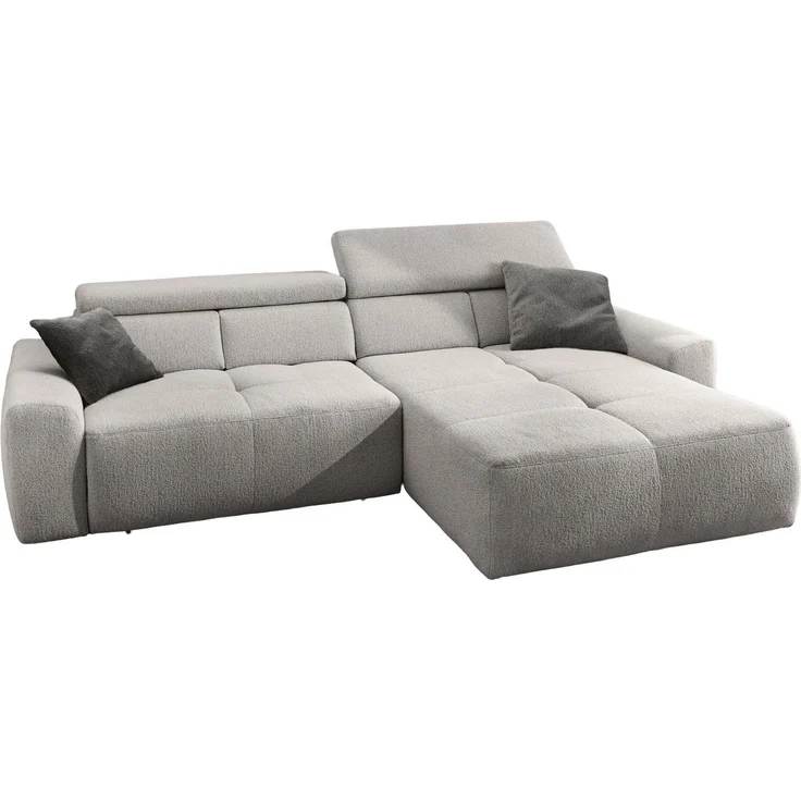 Jockenhöfer Gruppe Ecksofa Unos L-Form, B: 299 cm, mit 60 cm elektr. Sitztiefenverstellung, 140kg Belastbarkeit, USB-Anschluss, Kopfteilverstellung & Zierkissen – Bild 2