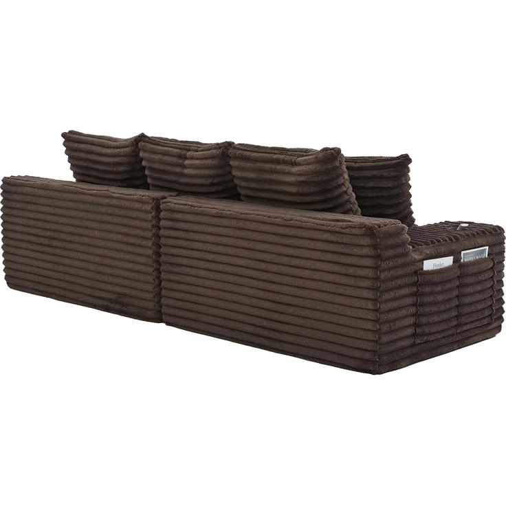 ZUBALIYA Schlafsofa 98x87 cm, mit Stauraum, mit Treppe, mit Leiter, mit Cordbezug, mit Schaumstoffpolsterung, Rot – Bild 22